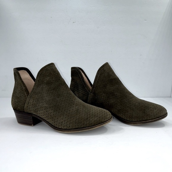 Lucky Brand Baley Suede Ankle Boot Size 8W Women's - Picture 2 of 13